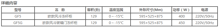 凍杯柜系列